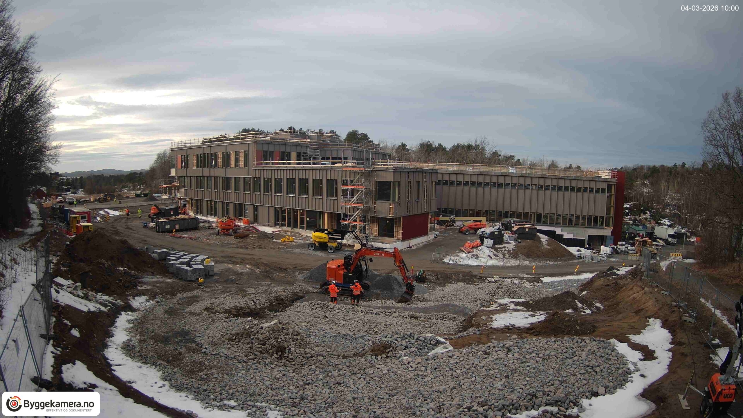 Utomhusarbeidene ved nye Vesterøya barneskole