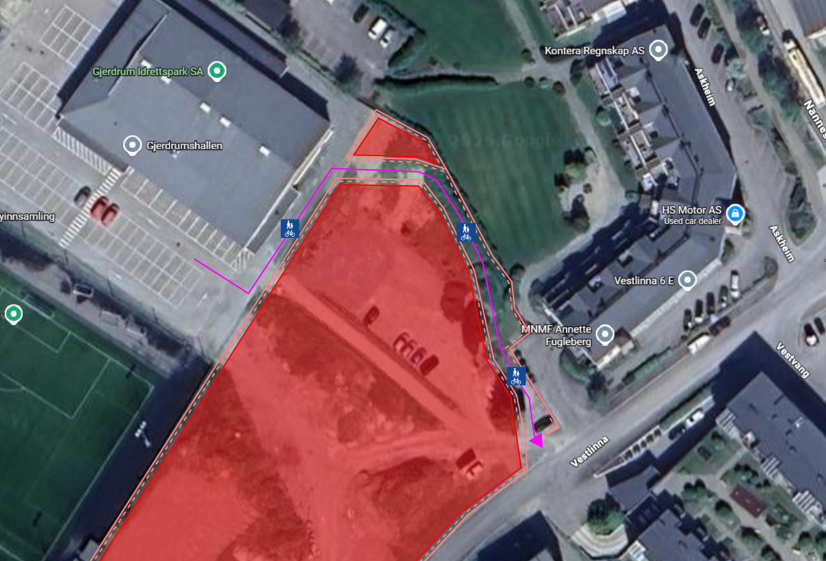 Endringer i gangtrafikk ved ny barnehage